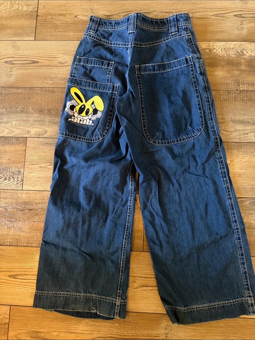 Alab mens wide leg jeans - Picture 2 of 9